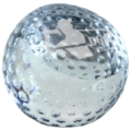 3 1/8" Crystal Golf Ball Paperweight